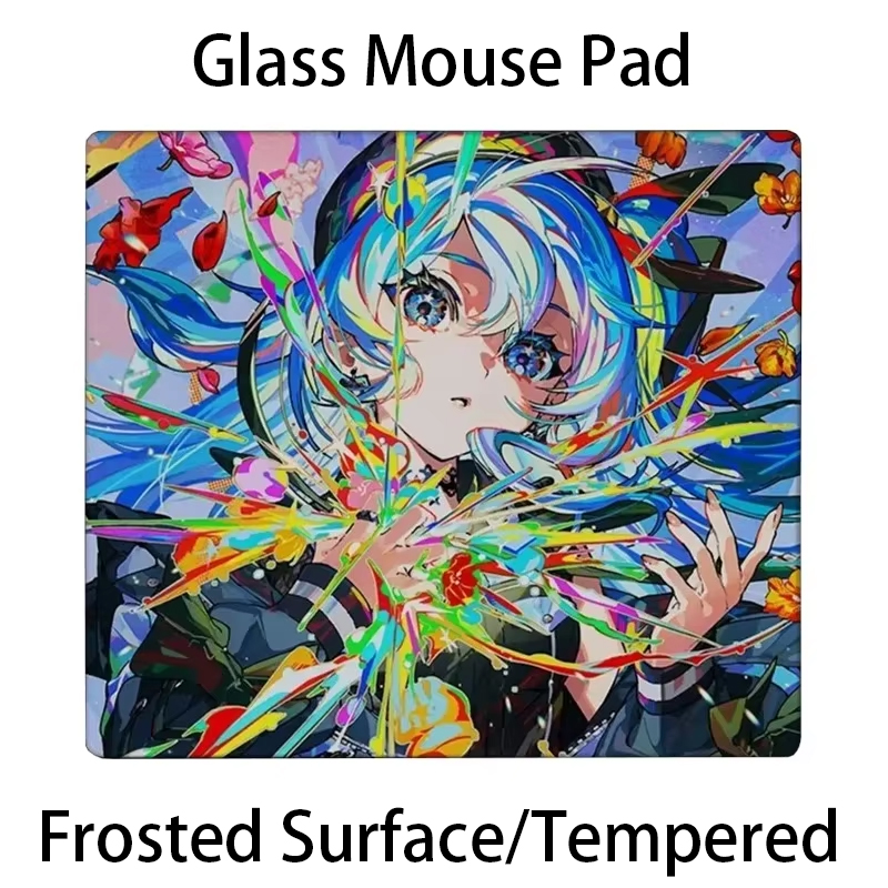 Esports Gaming Table - Hear Girl Glass Mousepad Sora Game