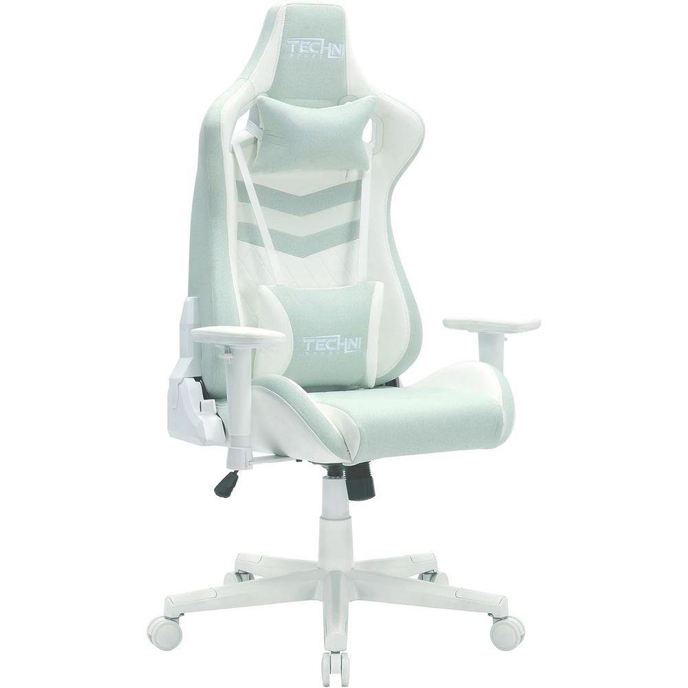 Gaming & Esports District - Pastel Green Multi-Layered Fabric Gaming Chair