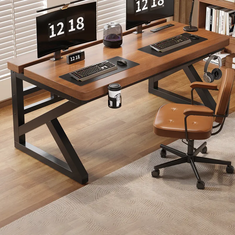 Solid Wood Computer Desk Espor - Esports Gaming Furniture ulasan dan harga