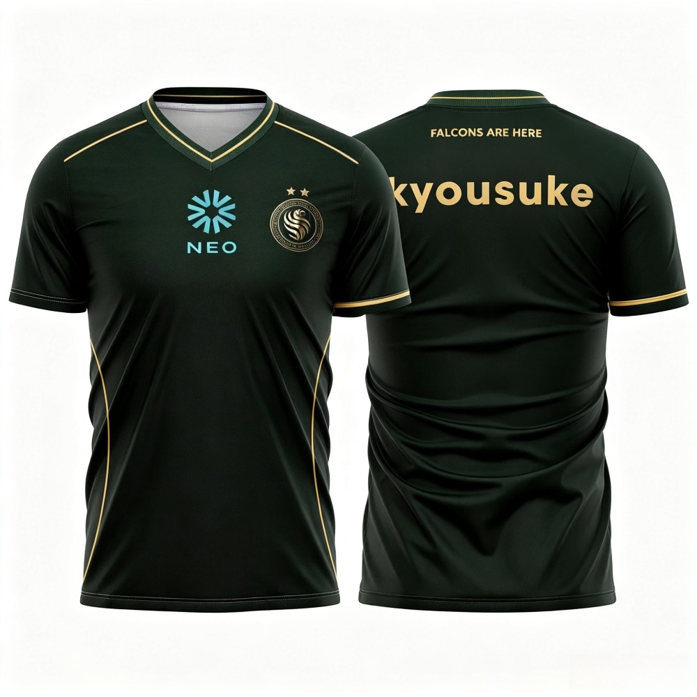 Team Falcons 2026 Training Uni - Esports Gaming Jersey Design ulasan dan harga