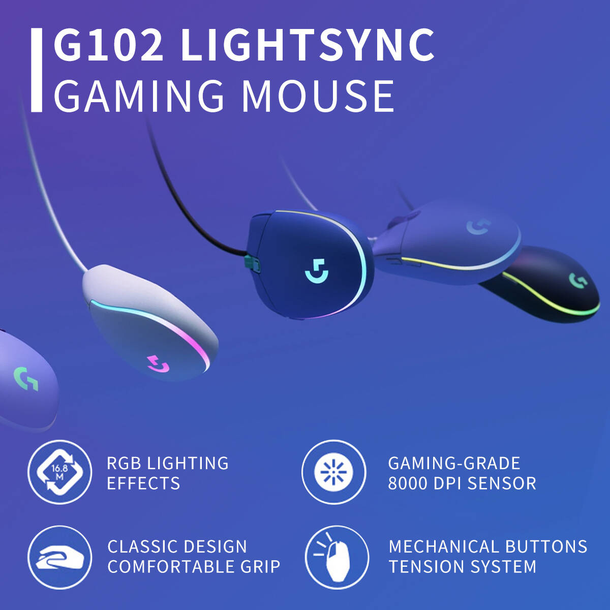G102 Original Logitech G203 Pr - Logitech Mouse G203 ulasan dan harga