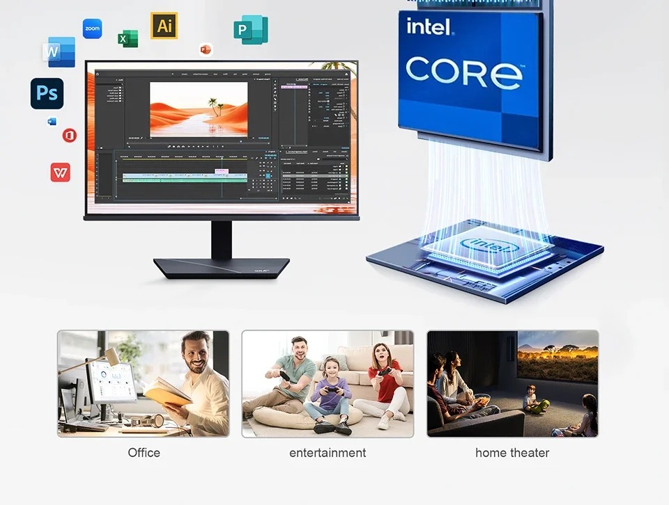 NEW MINI PC Computer Intel Cor - Esports Gaming Sleeve ulasan dan harga