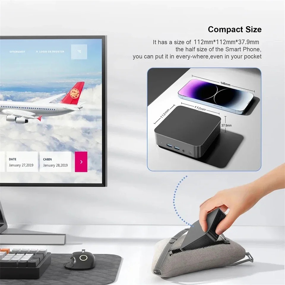 NEW MINI PC Computer Intel Cor - Esports Gaming Sleeve ulasan dan harga
