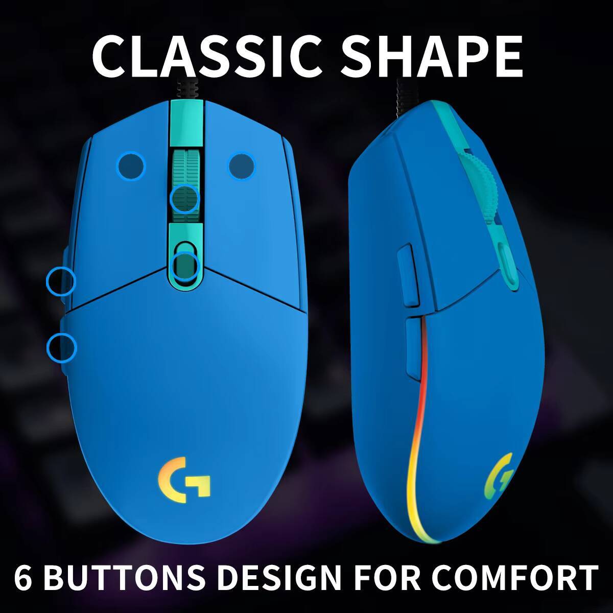 Logitech G203 LIGHTSYNC Gaming - Logitech Mouse G203 ulasan dan harga