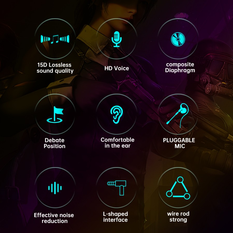Esports Gaming Headset 360° Su - Esports Gaming Mobile ulasan dan harga