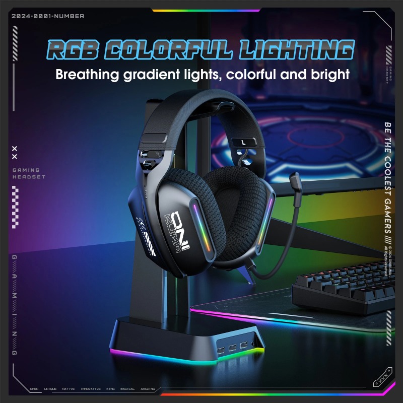 ONIKUMA GT808 Wireless Gaming  - Esports Gaming Headphones ulasan dan harga