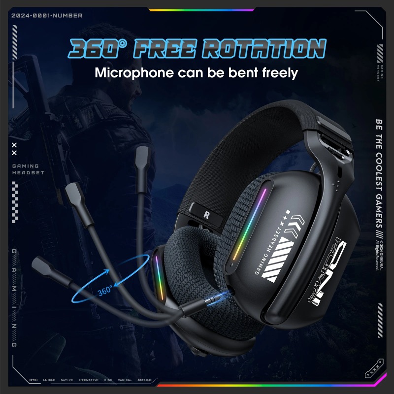 ONIKUMA GT808 Wireless Gaming  - Esports Gaming Headphones ulasan dan harga