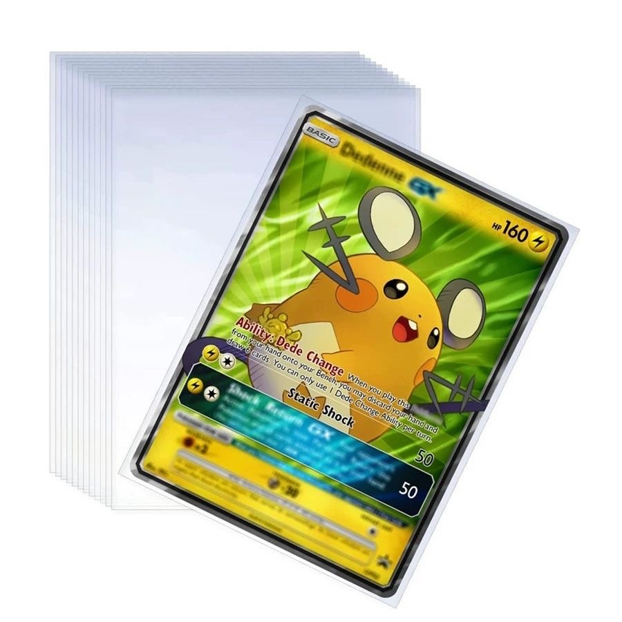 100Pcs Games Card Sleeves Tran - Esports Gaming Sleeve ulasan dan harga
