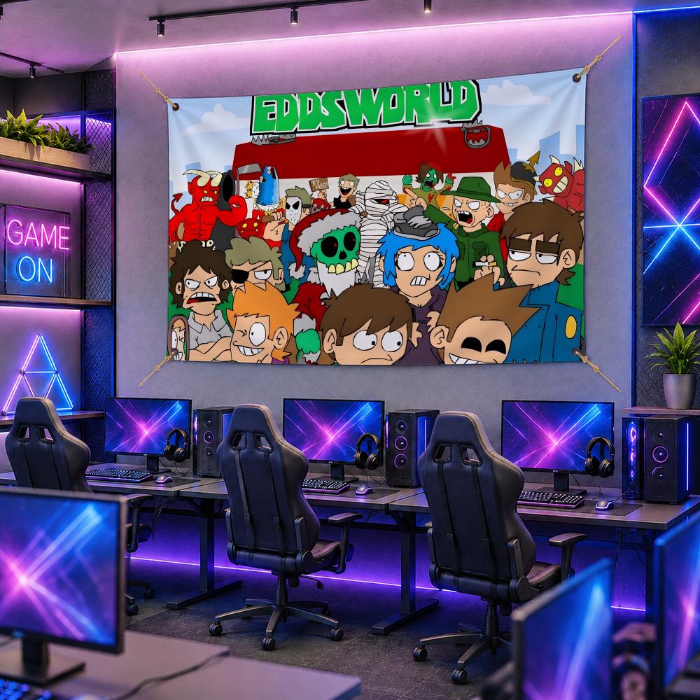 Popular Cartoon E-EddsworldS F - Esports Gaming Banner ulasan dan harga