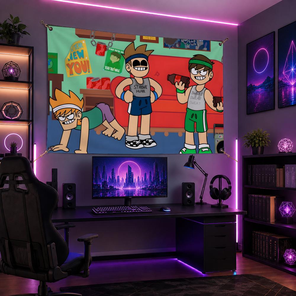 Popular Cartoon E-EddsworldS F - Esports Gaming Banner ulasan dan harga