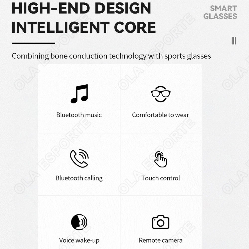 NEW Smart Glasses V5.3 Bluetoo - Esports Gaming Headphones ulasan dan harga