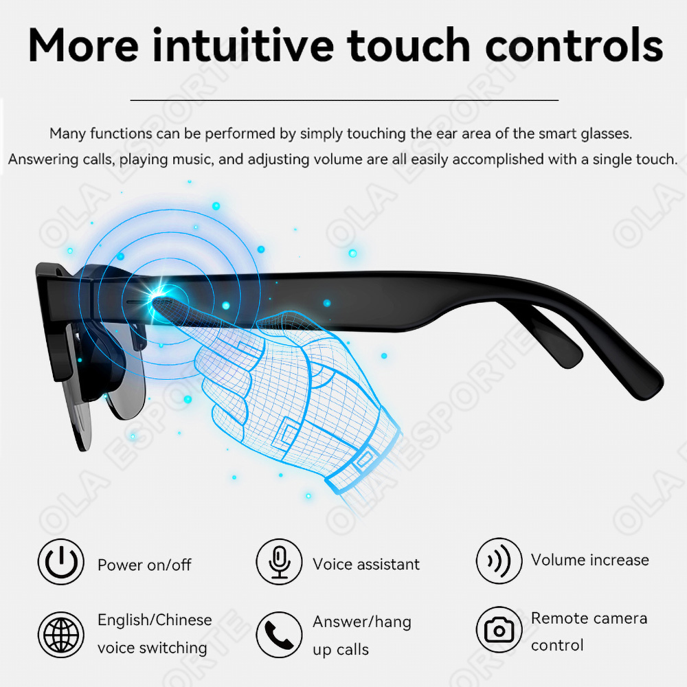 NEW Smart Glasses V5.3 Bluetoo - Esports Gaming Headphones ulasan dan harga
