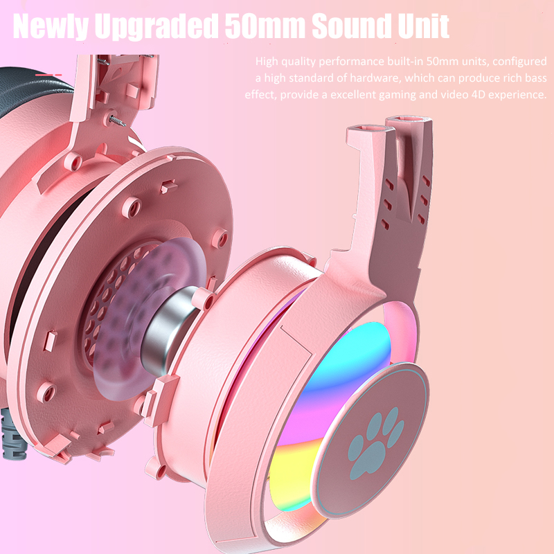 Cute Cat Ear Gaming Headphones - Esports Gaming Headphones ulasan dan harga