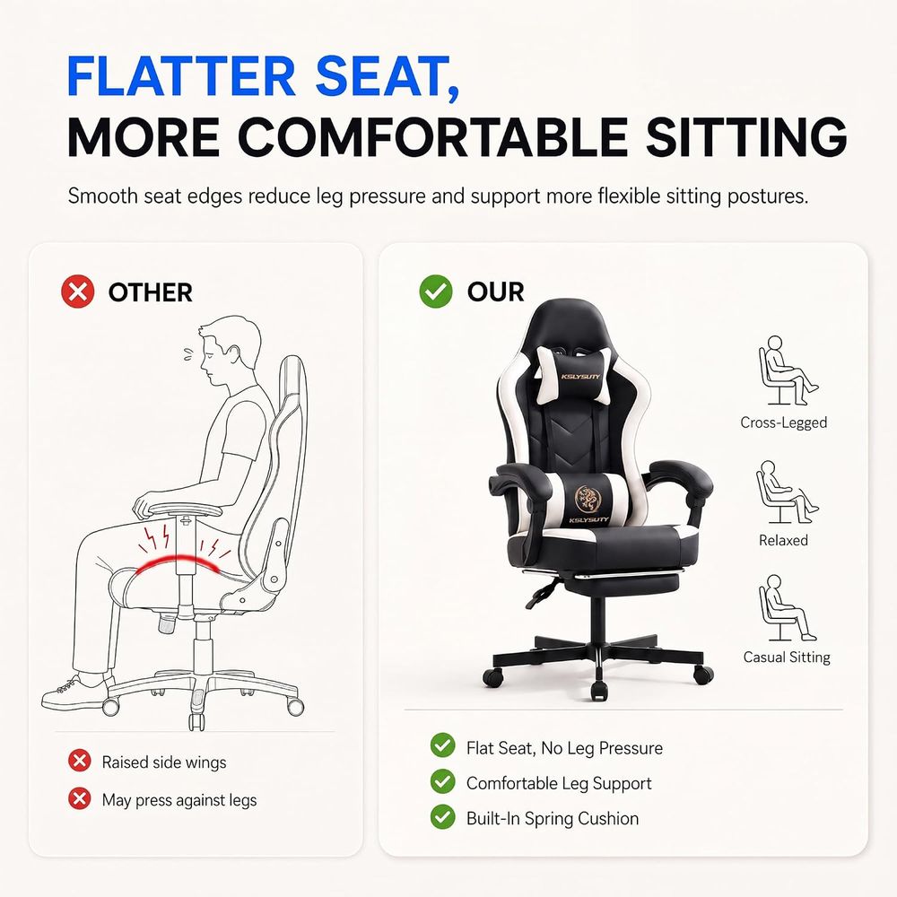 Desk Computer Gaming Chair - H - Gaming & Esports District ulasan dan harga