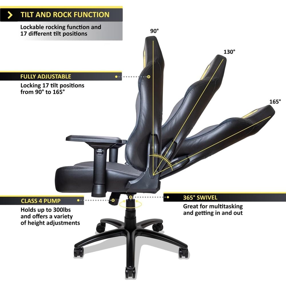 Ergonomic Reclining Gaming Cha - Gaming & Esports District ulasan dan harga