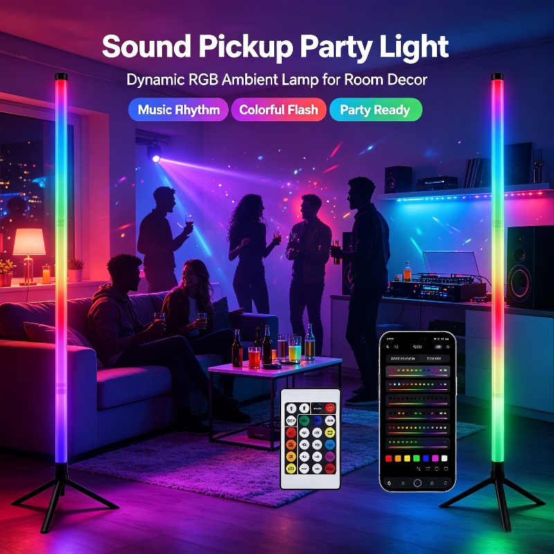 120CM RGB Corner Floor Lamp, S - Esports Gaming Setup ulasan dan harga