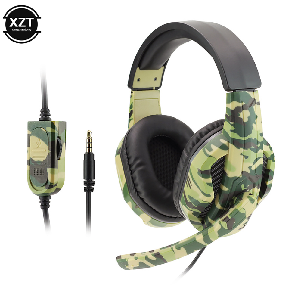 Camouflage Gaming Headset 3.5m - Esports Gaming Headphones ulasan dan harga