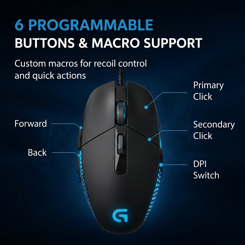 Original Logitech G302 Wired O - Zero Esports Gaming Gear ulasan dan harga