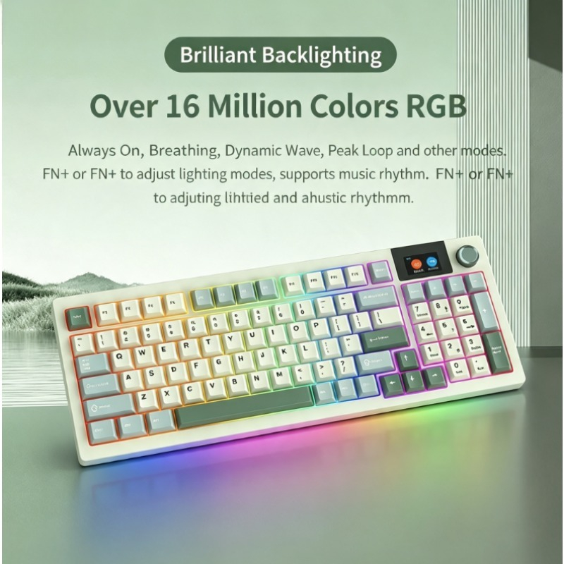 LT95 Tri-mode Mechanical Keybo - Esports Gaming Setup ulasan dan harga